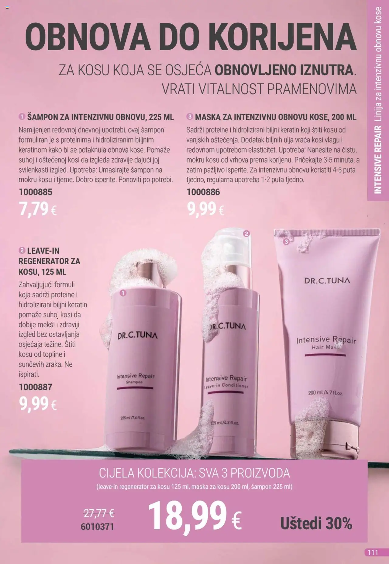Farmasi katalog | vrijedi od 01.08.2025 | Stranica: 111 | Proizvodi: Šampon, Regenerator, Regenerator za kosu, Maska