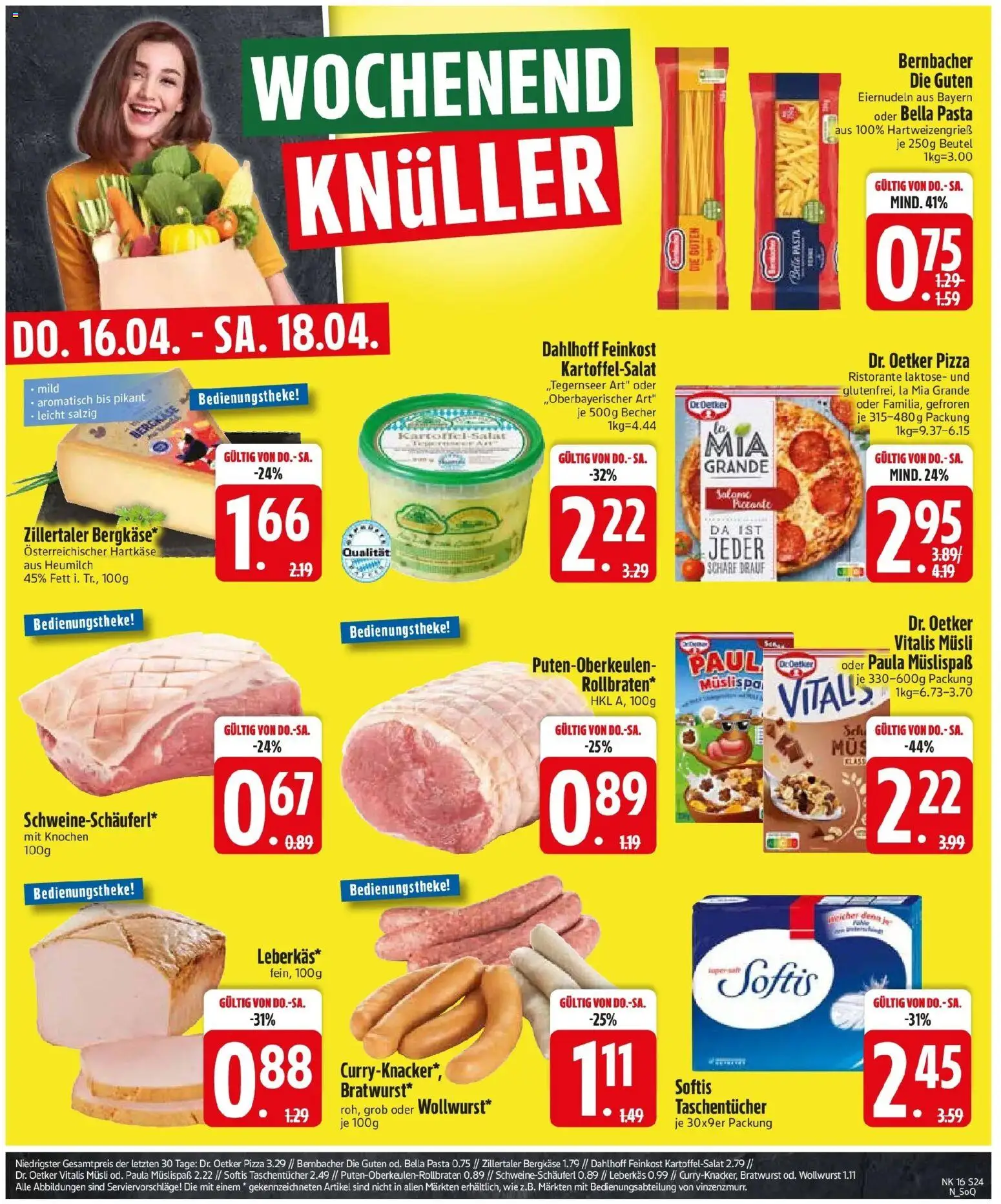 Edeka prospekt Altomünster	 – gültig ab 13.04.2026 | Seite: 26 | Produkte: Musli, Ristorante, Pasta, Pizza