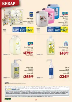 11.02.2026 tarihinden itibaren geçerli olan Metro kataloğu önizlemesi | Sayfa: 28 | Ürünler: Baskı, Mendil, Hindistan Cevizi, Limon