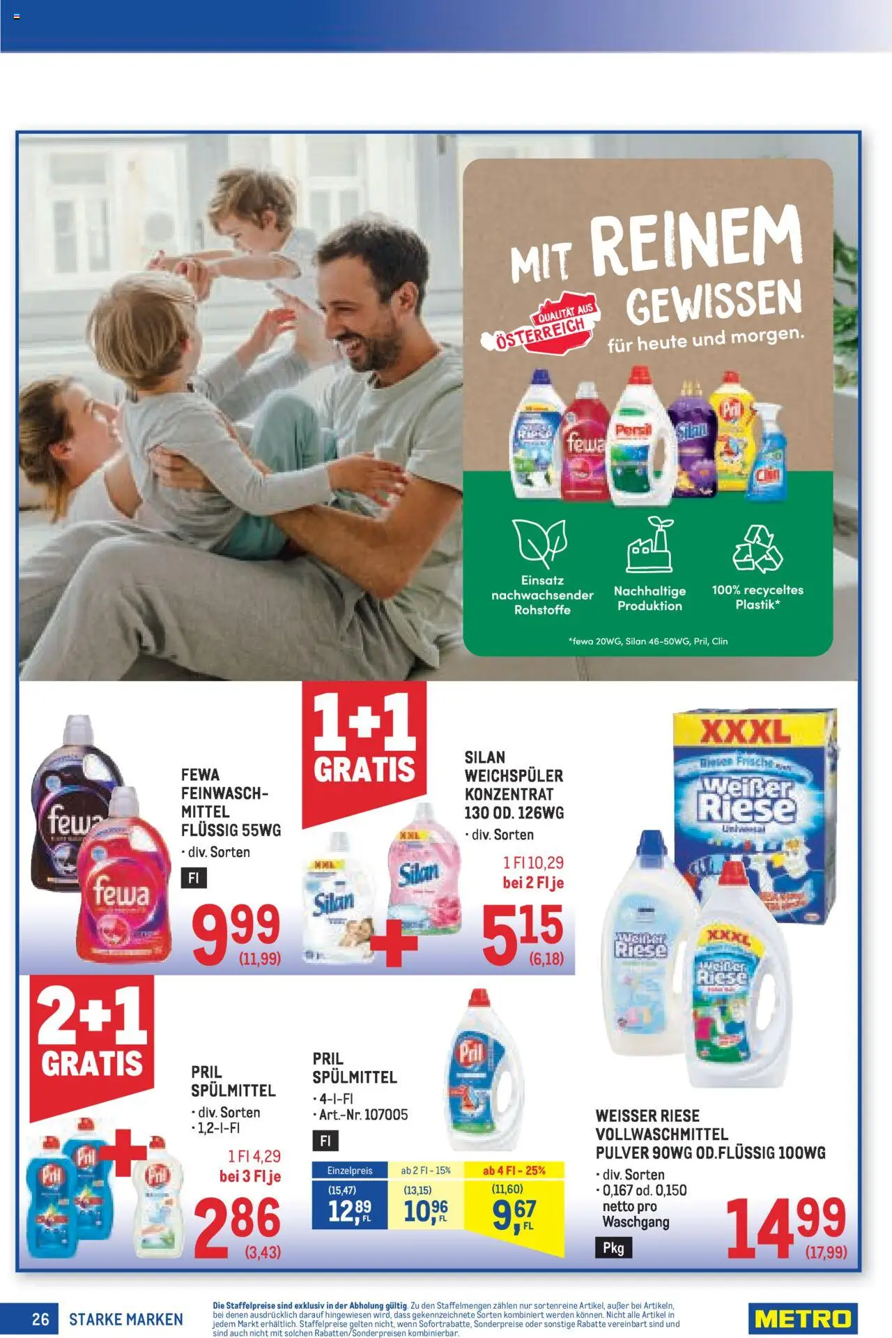 Metro Angebote Starke Marken gültig ab 21.08.2025 | Seite: 26 | Produkte: Weichspüler