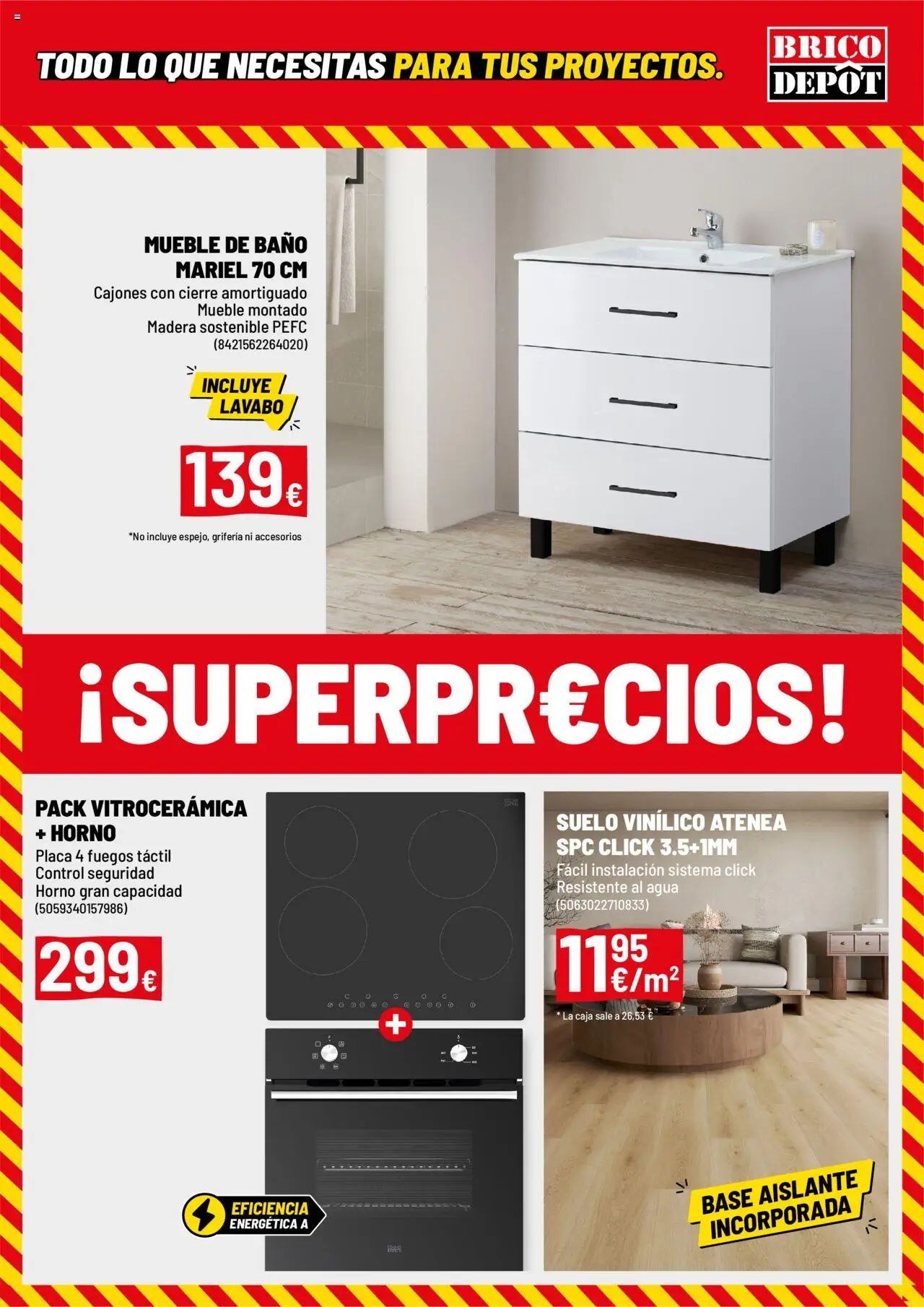 Brico Depôt folleto │ válido desde el 26.09.2025 | Página: 3 | Productos: Horno, Caja, Lavabo, Baño