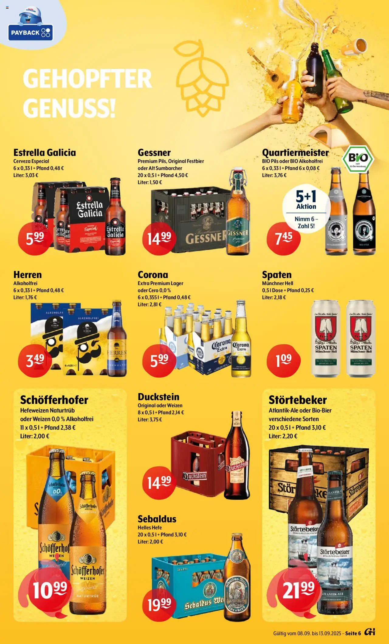 Getränke Hoffmann Prospekt 	 – gültig ab 08.09.2025 | Seite: 6 | Produkte: Pils