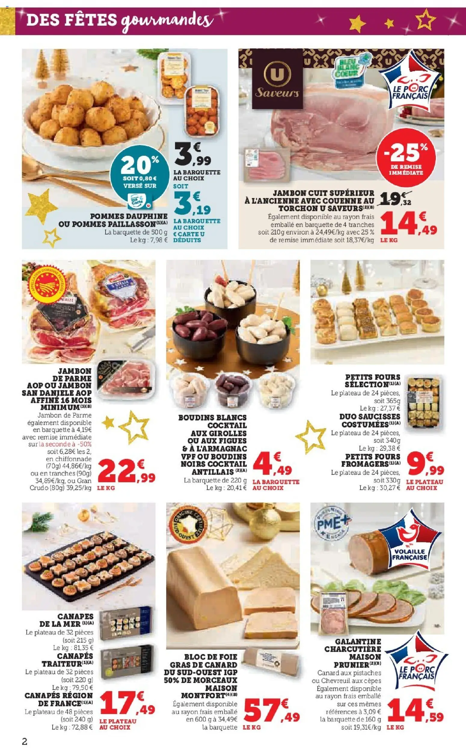 {H1} | Page: 2 | Produits: Torchon, Pistaches, Jambon, Porc