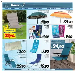 Volantino SuperConveniente del 12.08.2025 | Pagina: 24 | Prodotti: Sdraio, Ombrellone, Braccioli, Sedia