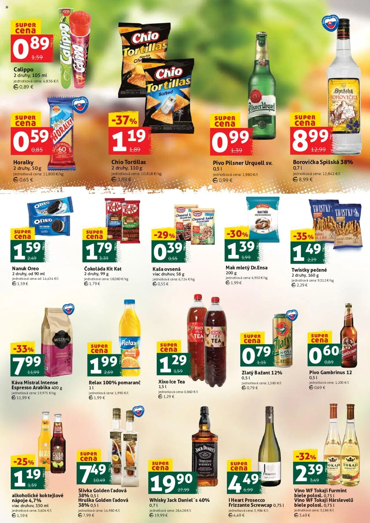 COOP Jednota víkendová ponuka │ platný od 08.08.2025 | Strana: 3 | Produkty: Prosecco, Zlatý Bažant, Med, Horálky