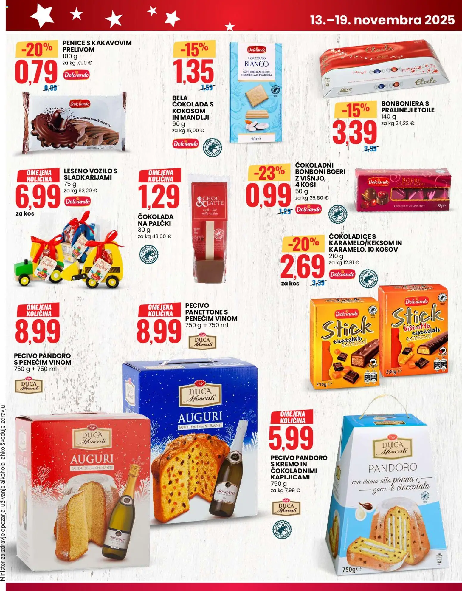Novi Eurospin katalog ponudbe – veljaven od 13.11.2025 | Stran: 11 | Izdelki: Bonboni, Mandlji, Bonboniera, Cokolada