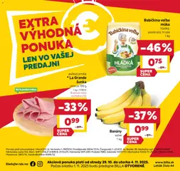 Billa leták platný od 29.10.2025