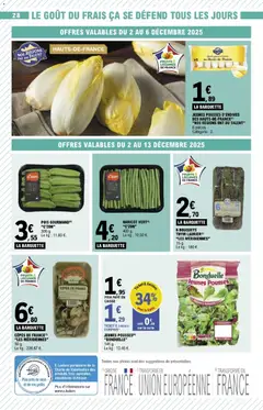 E.Leclerc - Prévisualisation de POIS GOURMAND (4) "C'ZON", 300 g. valide à partir de 02.12.2025 | Page: 28 | Produits: Pois, Endives