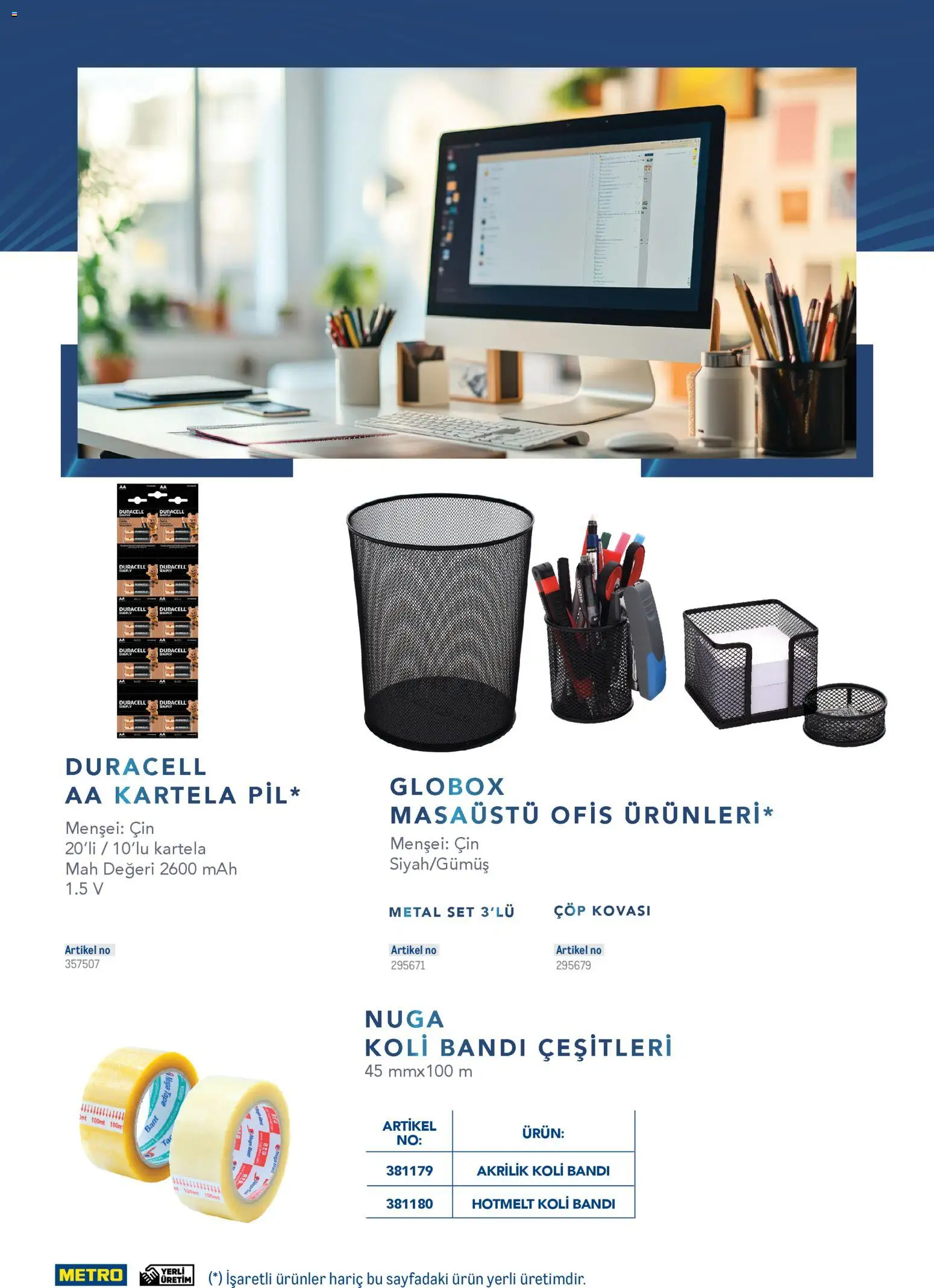 Metro - Profesyonel Çözümler - 26.12.2025 tarihinden itibaren geçerlidir | Sayfa: 109 | Ürünler: Cin, Bant