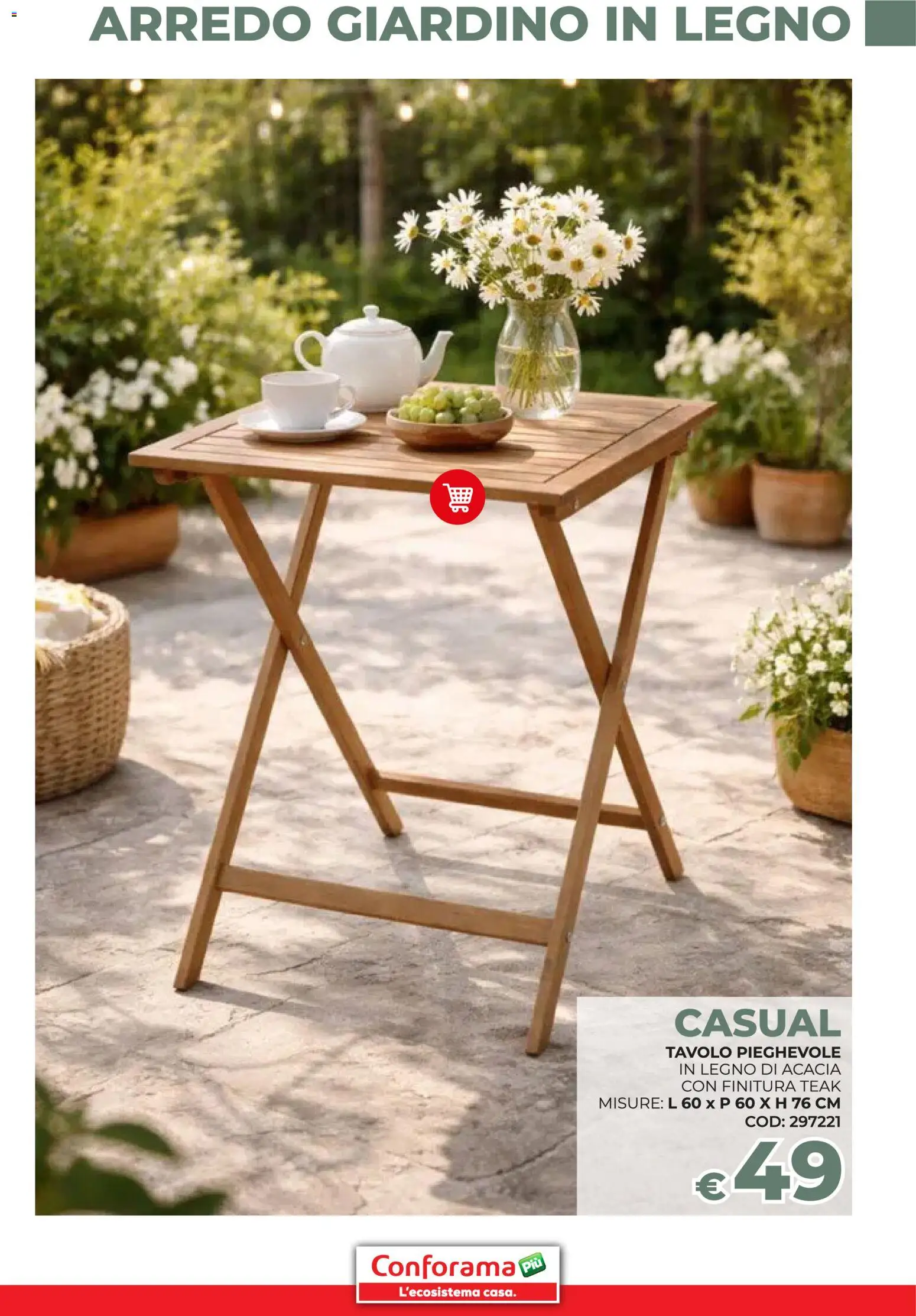 Volantino Conforama del 19.03.2026 | Pagina: 49 | Prodotti: Tavolo