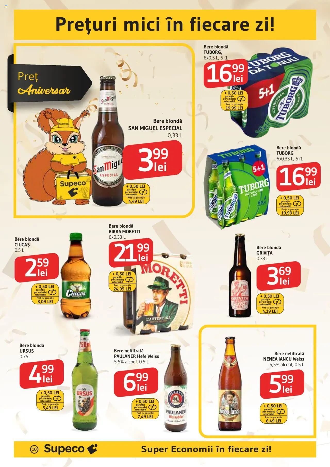 Noul catalog Supeco – valabil de la 04.09.2025 | Pagină: 10 | Produse: Mici, Bere