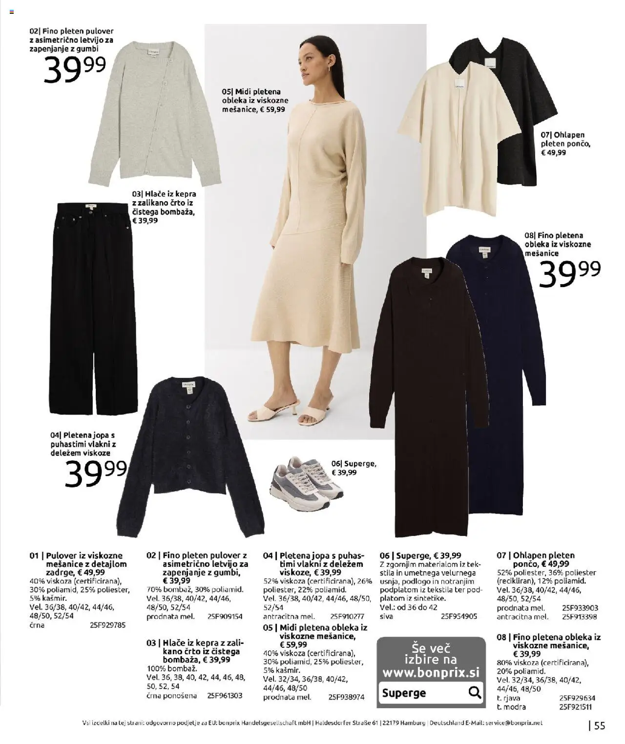 Bonprix katalog │ velja od 01.09.2025 | Stran: 55 | Izdelki: Pulover, Hlace, Obleka