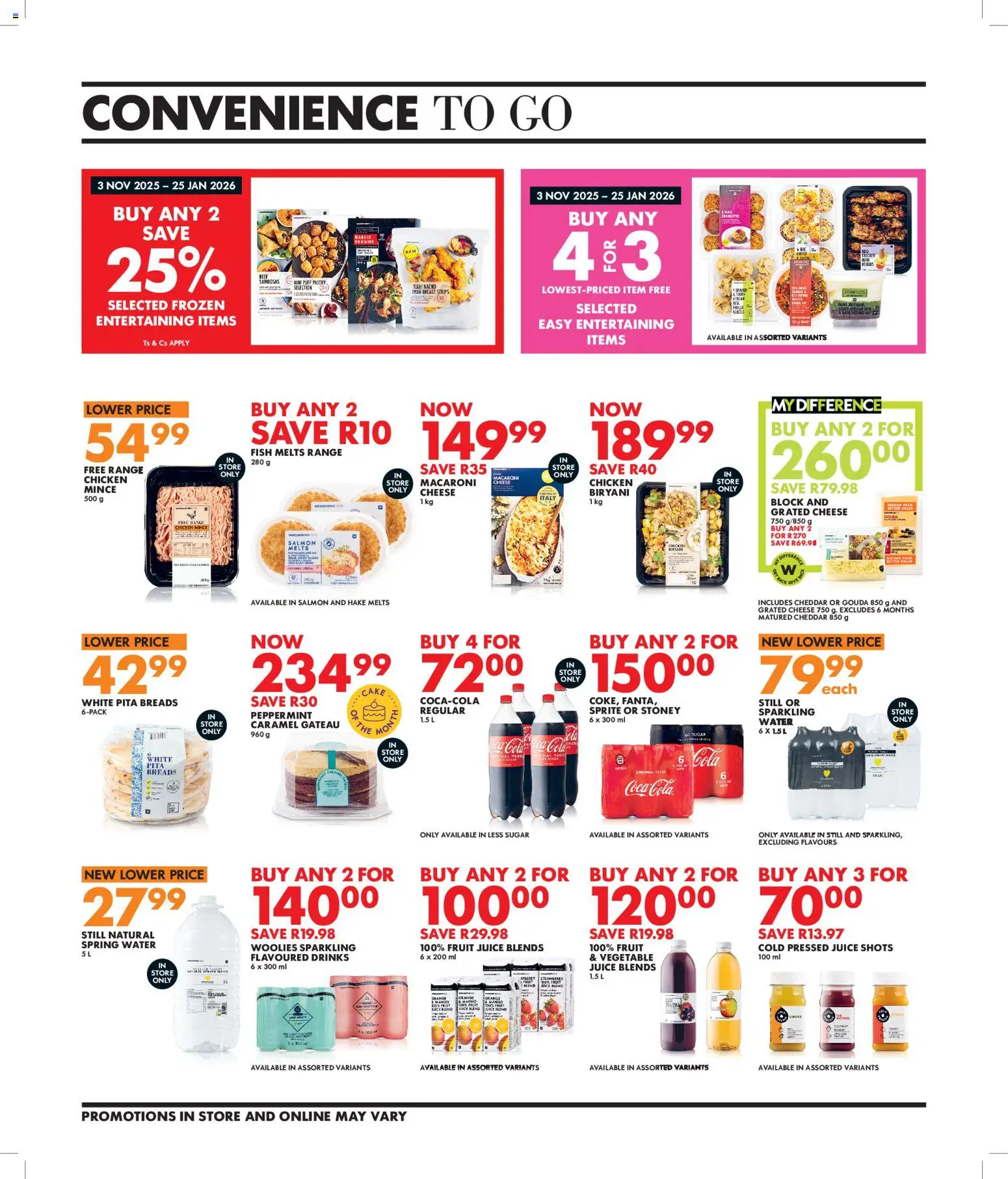 New Woolworths catalogue – valid from 05.01.2026 | Page: 4 | Products: Tea, Beef, Sprite, Stoney