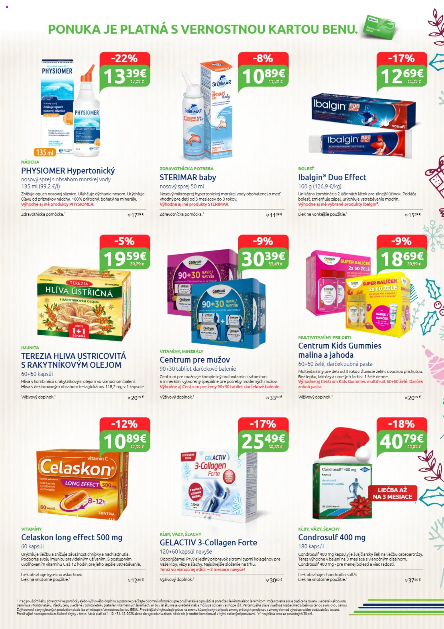 Nové BENU Lekáreň akcie – leták je platný od 01.12.2025 | Strana: 3