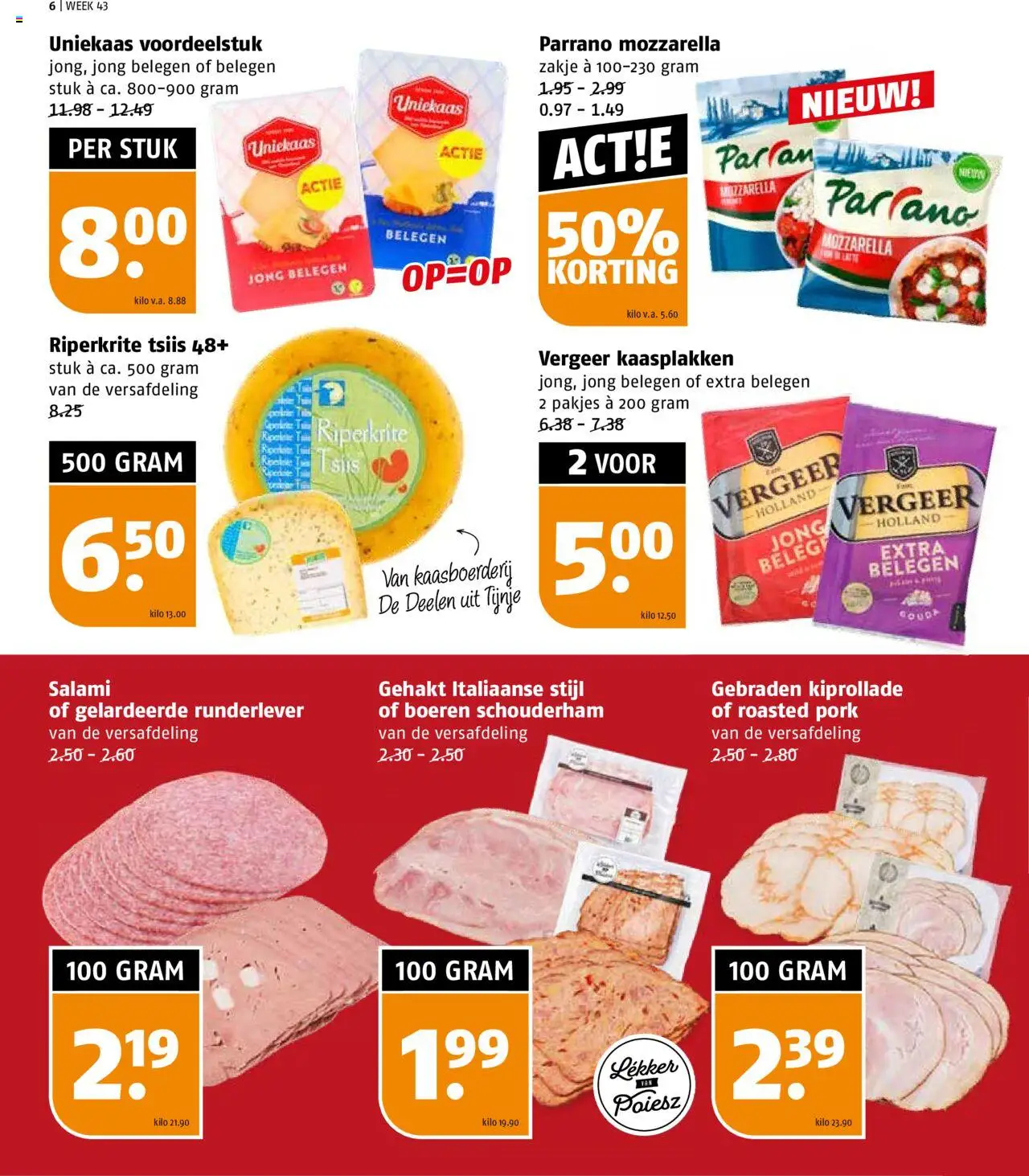{H1} | Pagina: 6 | Producten: Salami, Gehakt, Mozzarella