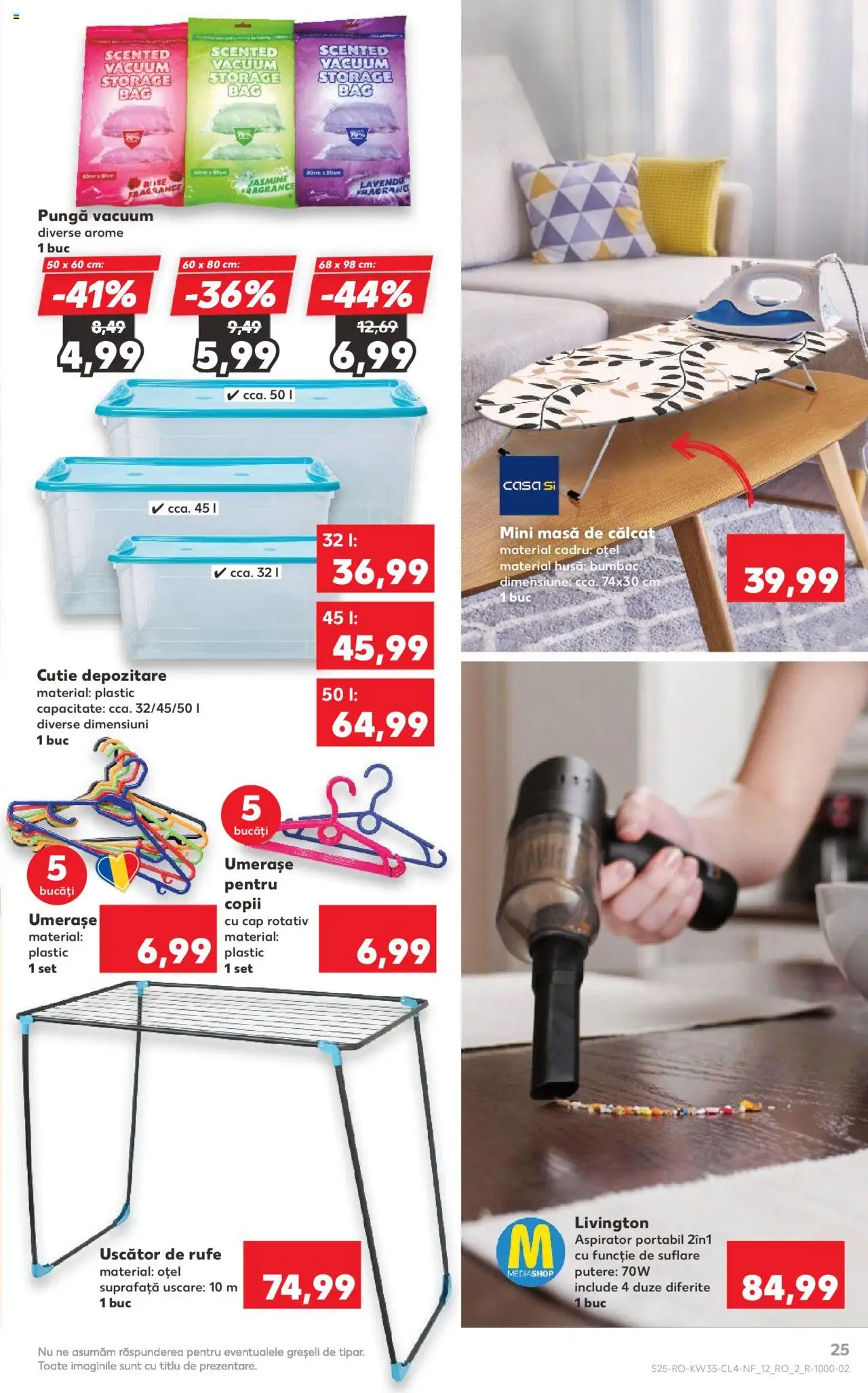Catalog Kaufland - București – valabil de la 27.08.2025 | Pagină: 25 | Produse: Aspirator, Masă, Cutie, Masă de călcat