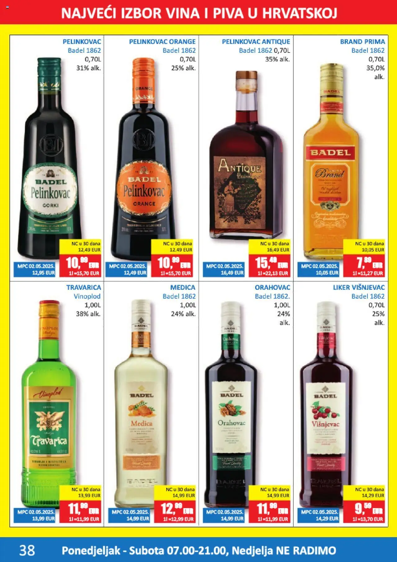 Vrutak katalog | vrijedi od 15.09.2025 | Stranica: 38 | Proizvodi: Pelinkovac, Travarica, Pelinkovac Antique, Liker