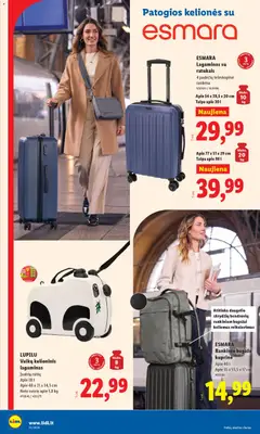 LIDL leidinys galioja nuo 23.03.2026 | Puslapis: 8 | Prekių: Kuprinė, Lagaminas