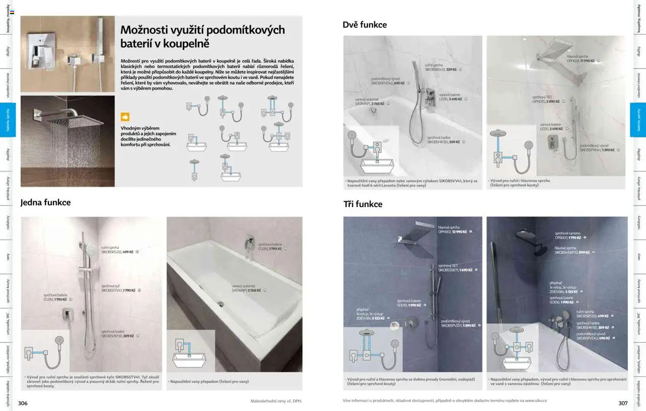 Siko koupelny katalog Koupelny 2025/2026 od 14.10.2025 | Strana: 154 | Produkty: Sprcha, Hadice, Wc, Baterie