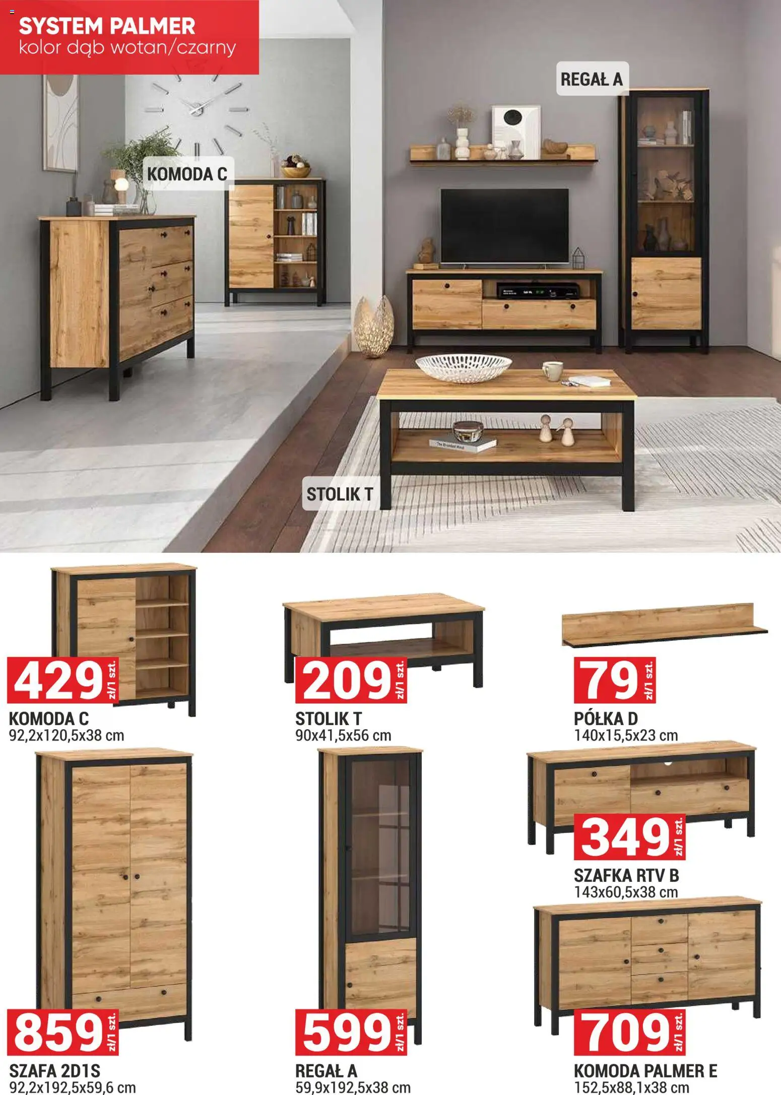 Merkury Market Gazetka - Meble, Wypoczynki, Materace od 01.12.2025 | Strona: 20 | Produkty: Szafa, Komoda, szafka RTV, Regał