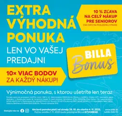Billa leták platný od 29.10.2025
