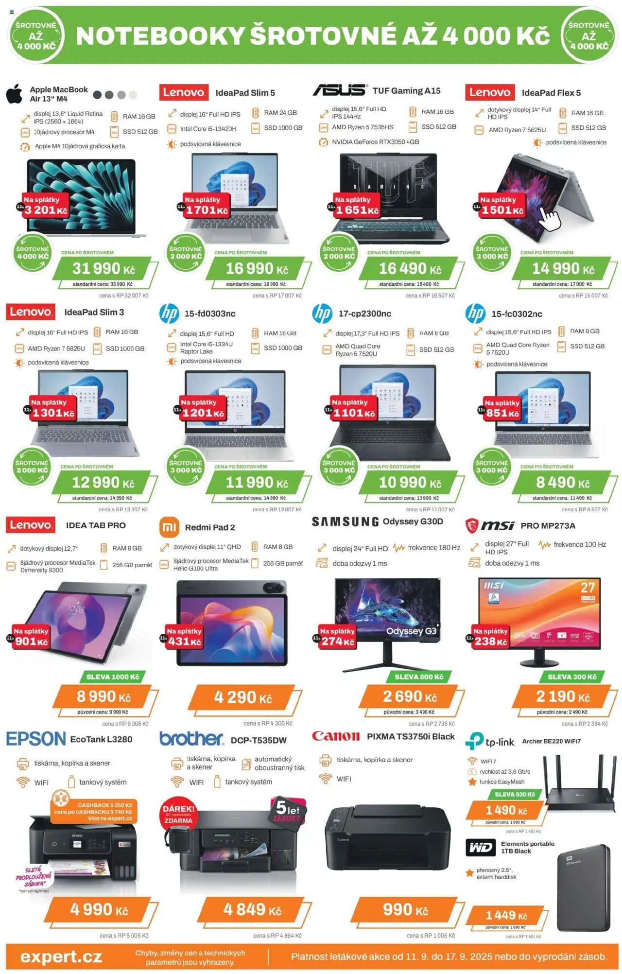 Expert elektro leták od 11.09.2025 | Strana: 2 | Produkty: Klávesnice, Apple, Samsung, Reproduktor