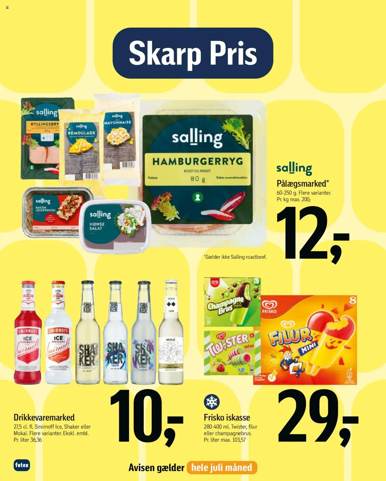 Føtex Tilbudsavis gyldig fra 27.06.2025 | Side: 2 | Produkter: Salat, Leverpostej, Bacon, Hamburgerryg