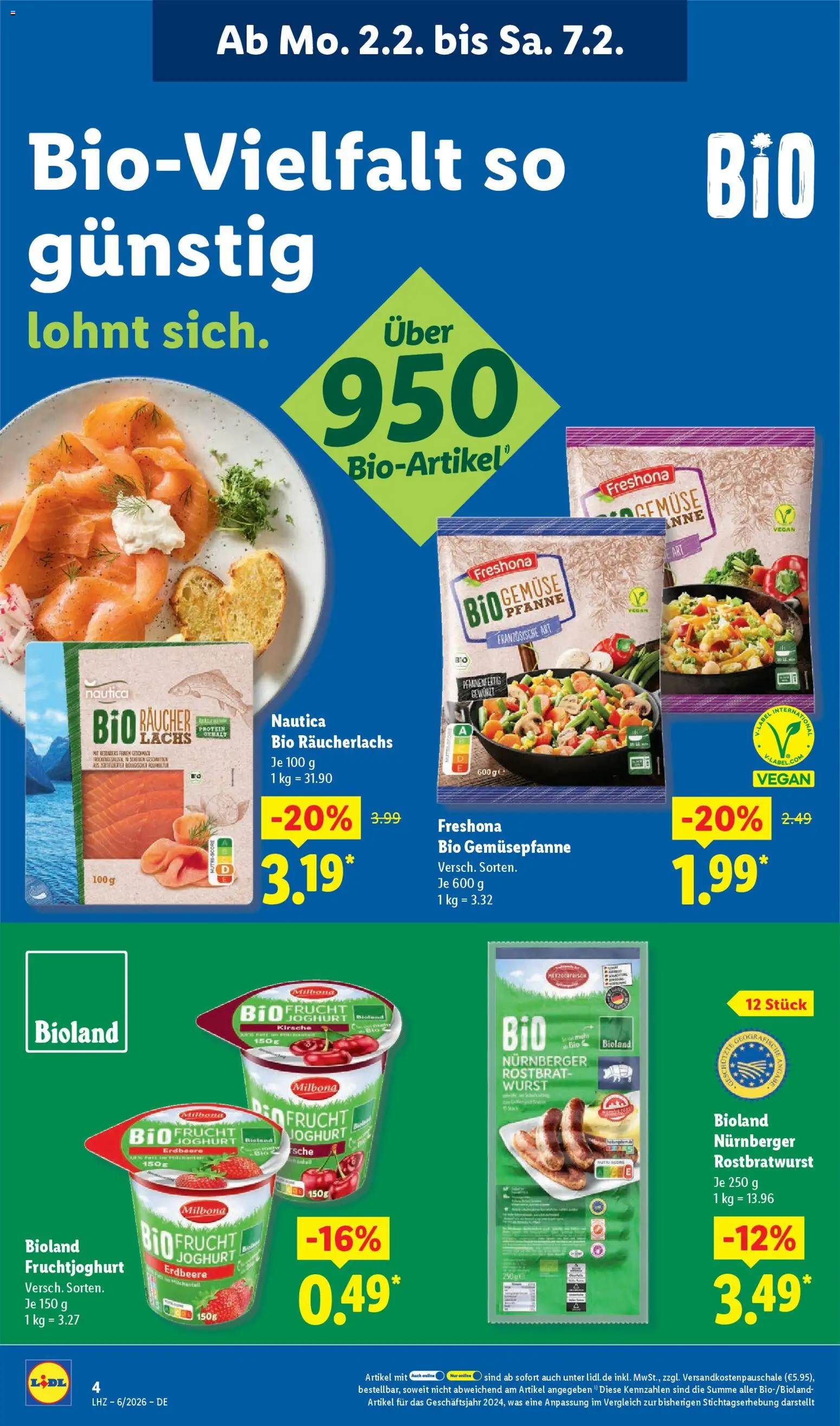 Lidl Prospekt Hilders – gültig ab 02.02.2026 | Seite: 6 | Produkte: Joghurt, Fruchtjoghurt, Lachs, Wurst
