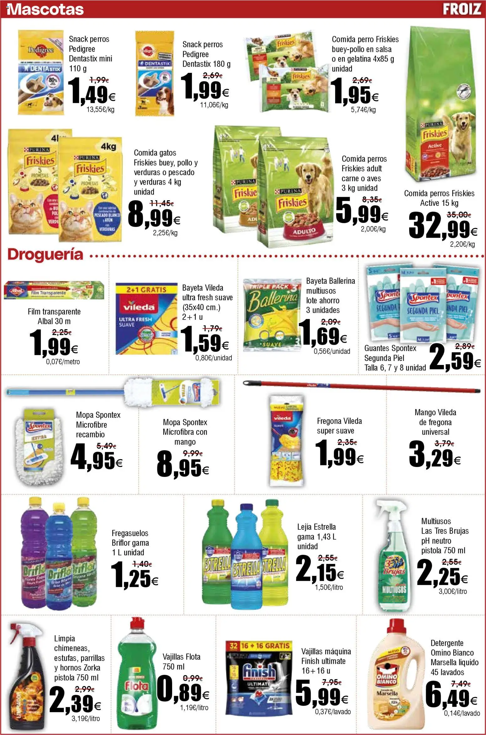 Froiz folleto │ válido desde el 11.02.2026 | Página: 18 | Productos: Gelatina, Detergente, Pescado, Guantes