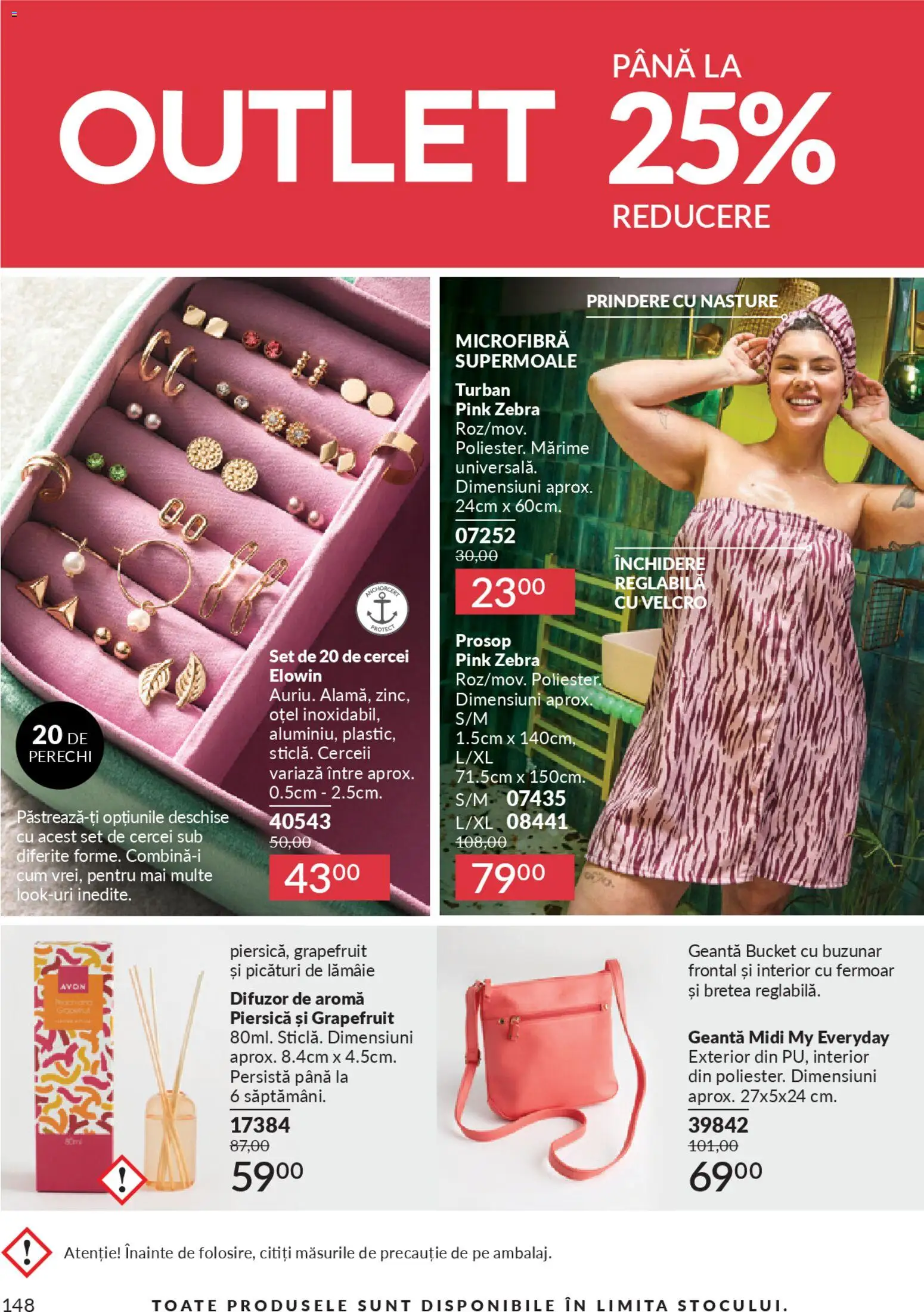Noul catalog Avon – valabil de la 01.02.2026 | Pagină: 150 | Produse: Piersică, Difuzor, Cercei, Lămâie