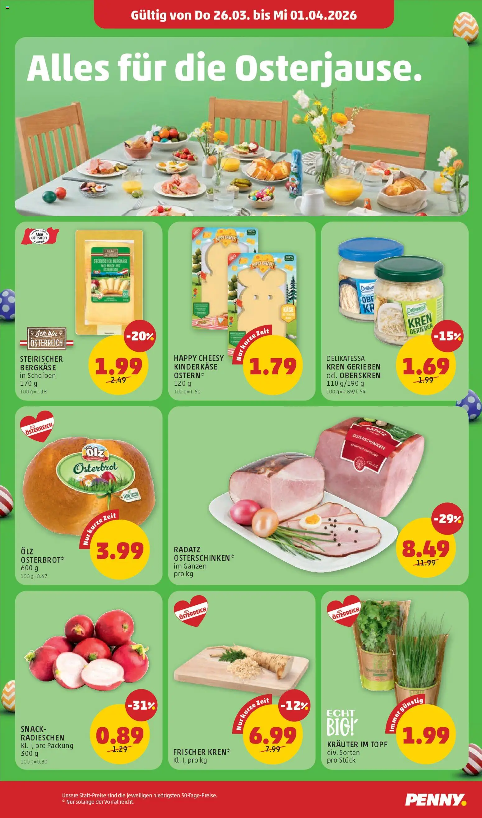 Penny Markt - Alles für die Osterjause  gültig ab 26.03.2026 | Seite: 2 | Produkte: Käse