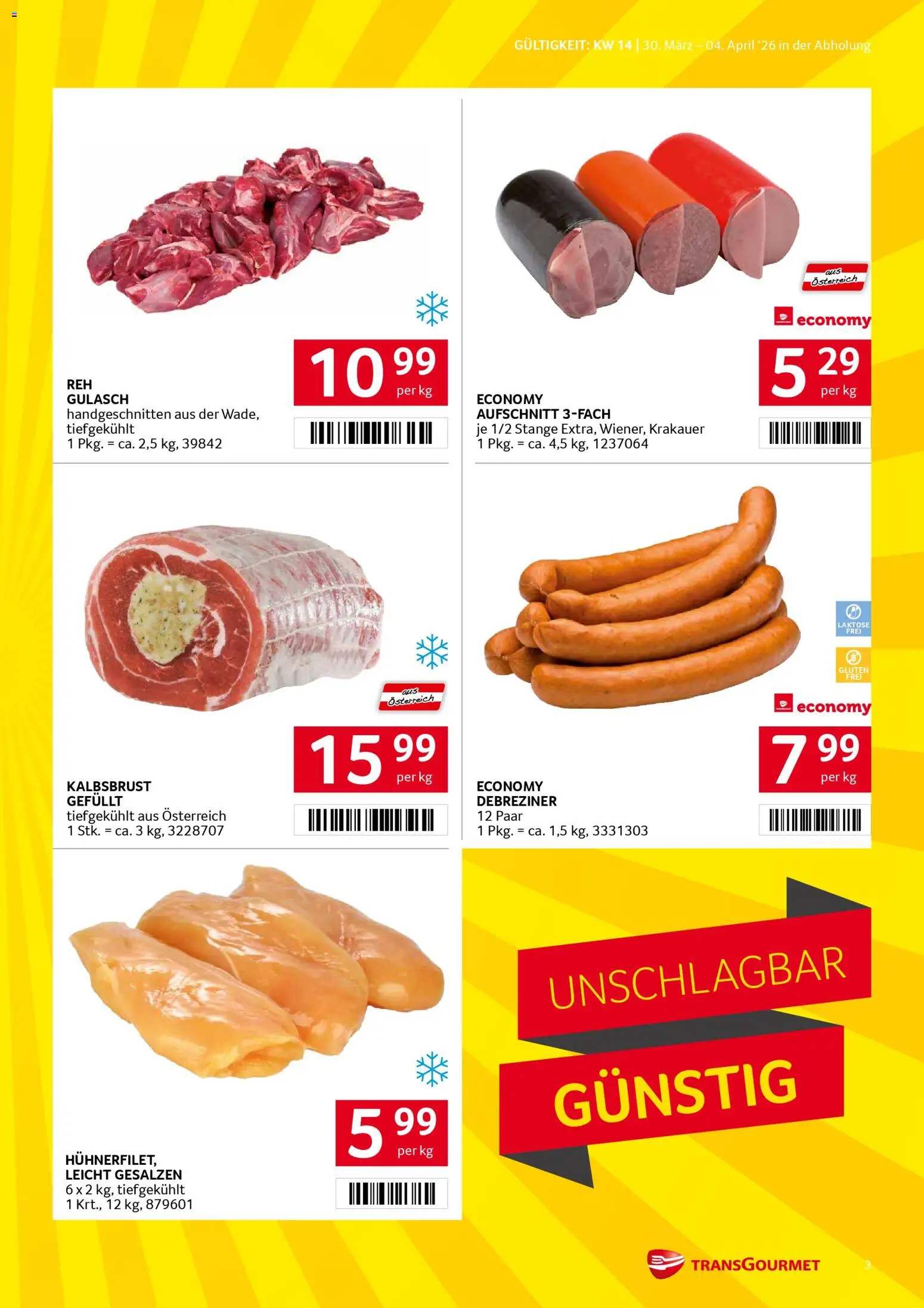 Transgourmet Flugblatt gültig ab 30.03.2026 | Seite: 3