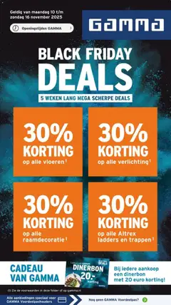 GAMMA - Black Friday - Voorbeeld van een folder van GAMMA, geldig van 10.11.2025