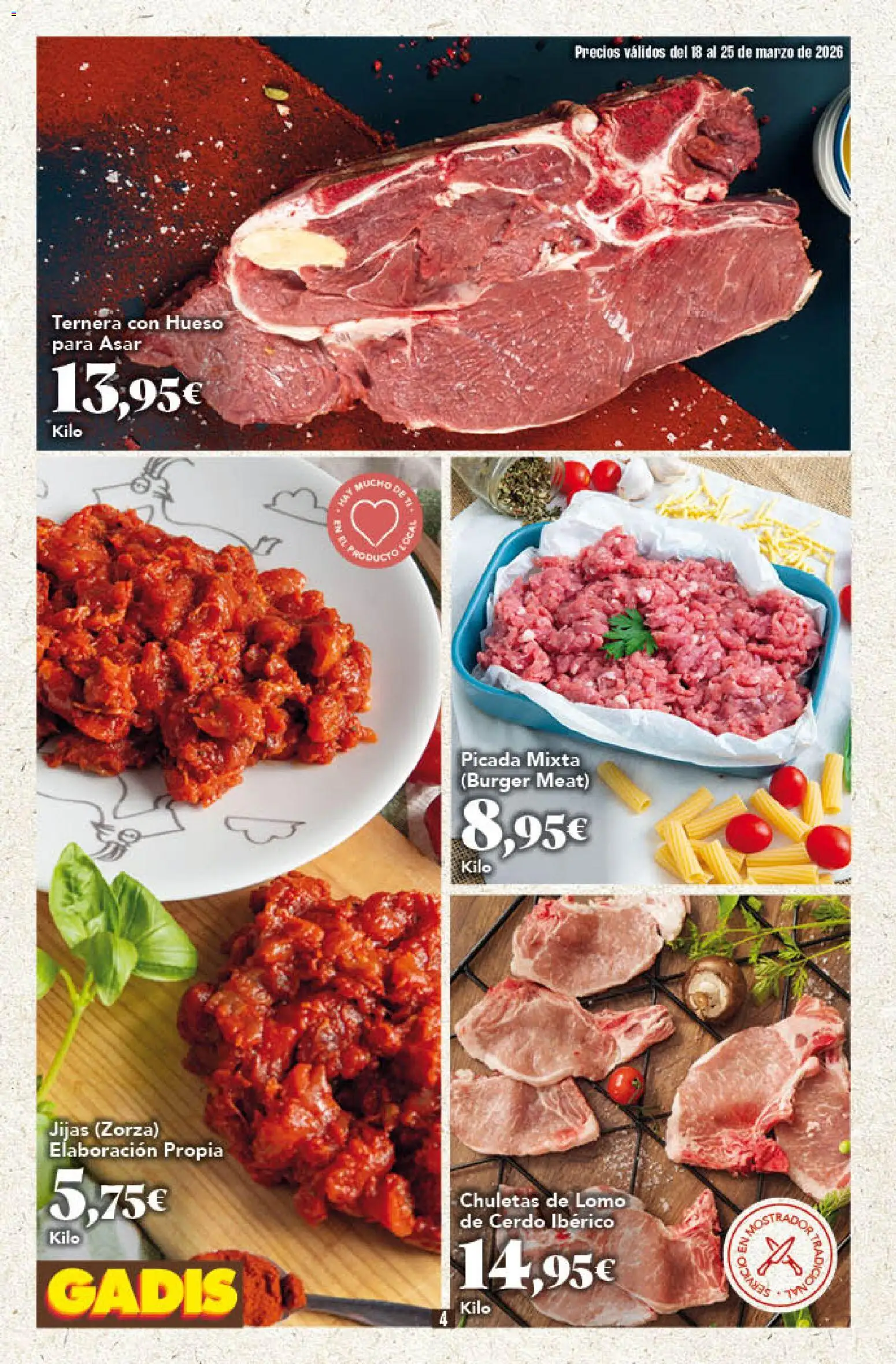 Gadis - folleto │ válido desde el 18.03.2026 | Página: 4 | Productos: Cerdo