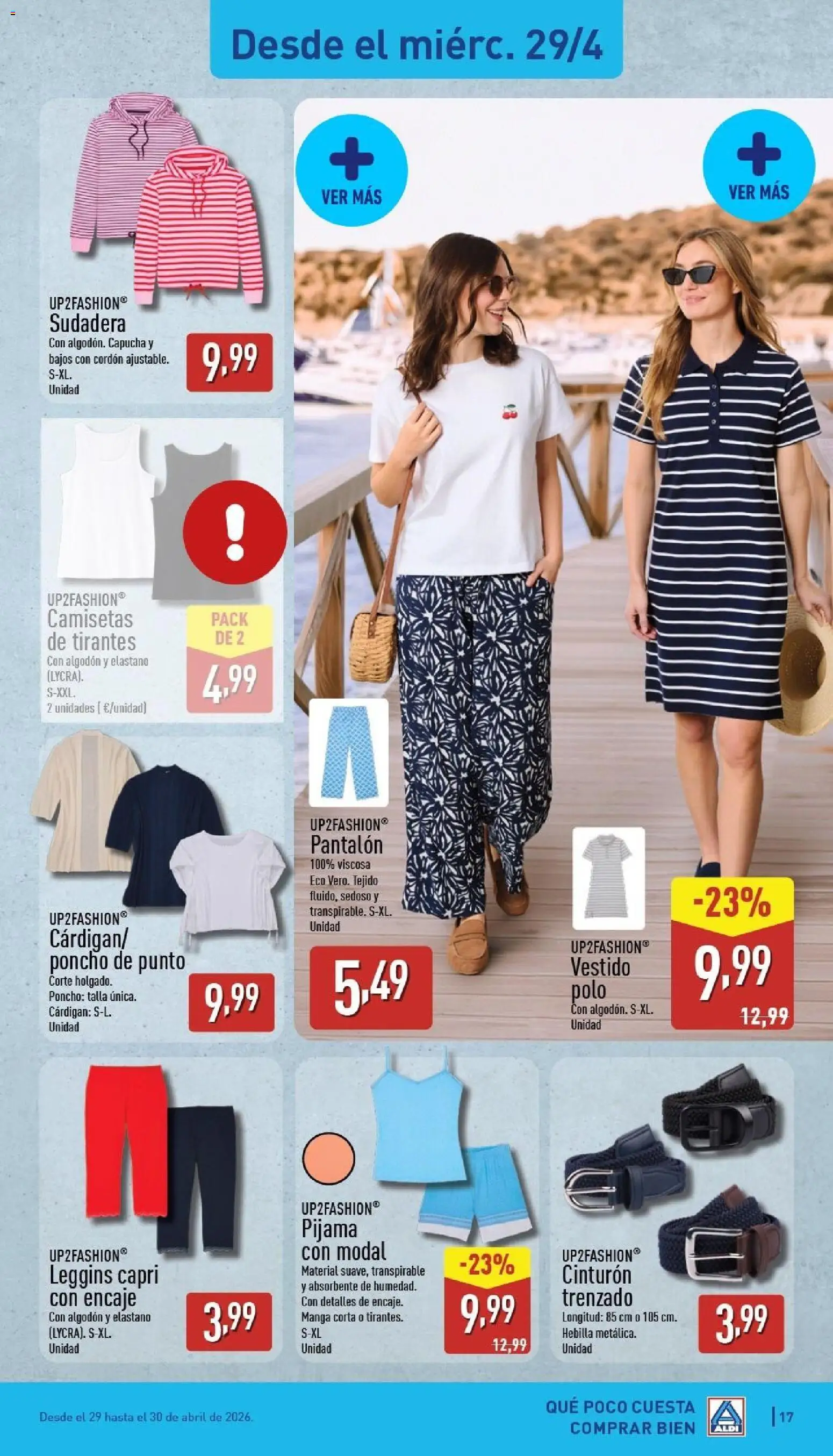 Aldi folleto Baleares │ válido desde el 27.04.2026 | Página: 17 | Productos: Sudadera, Pijama, Cinturón