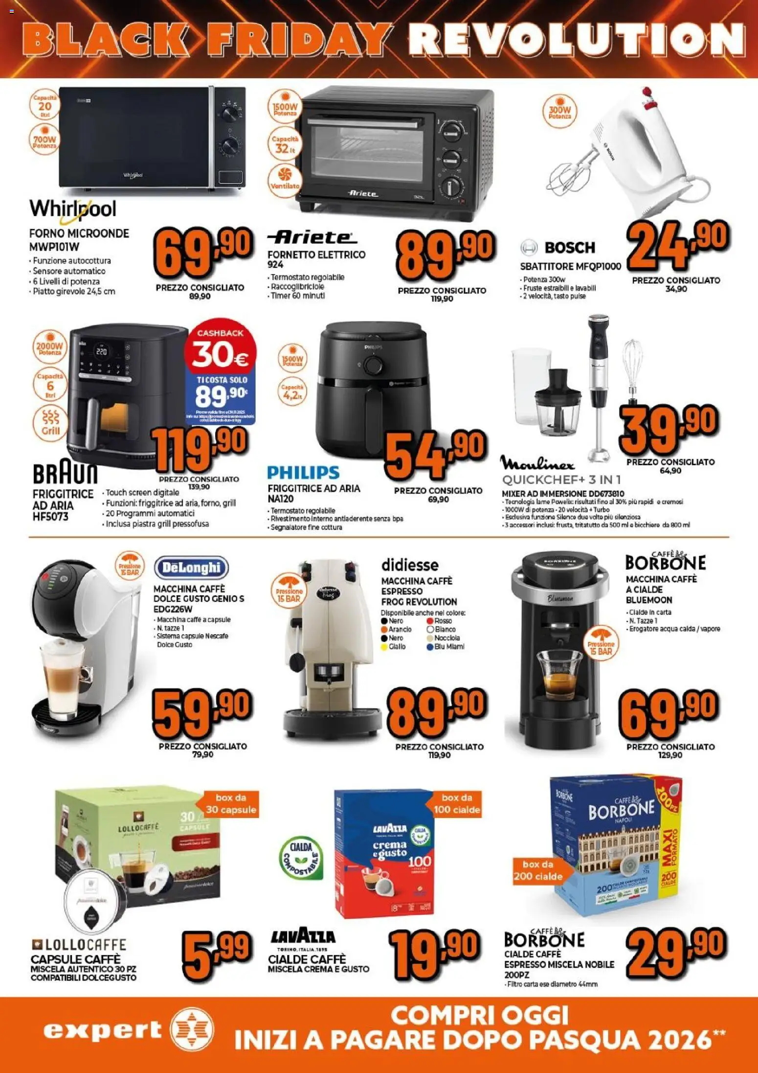 Volantino Expert del 24.11.2025 | Pagina: 17 | Prodotti: Crema, Microonde, Acqua, Piatto