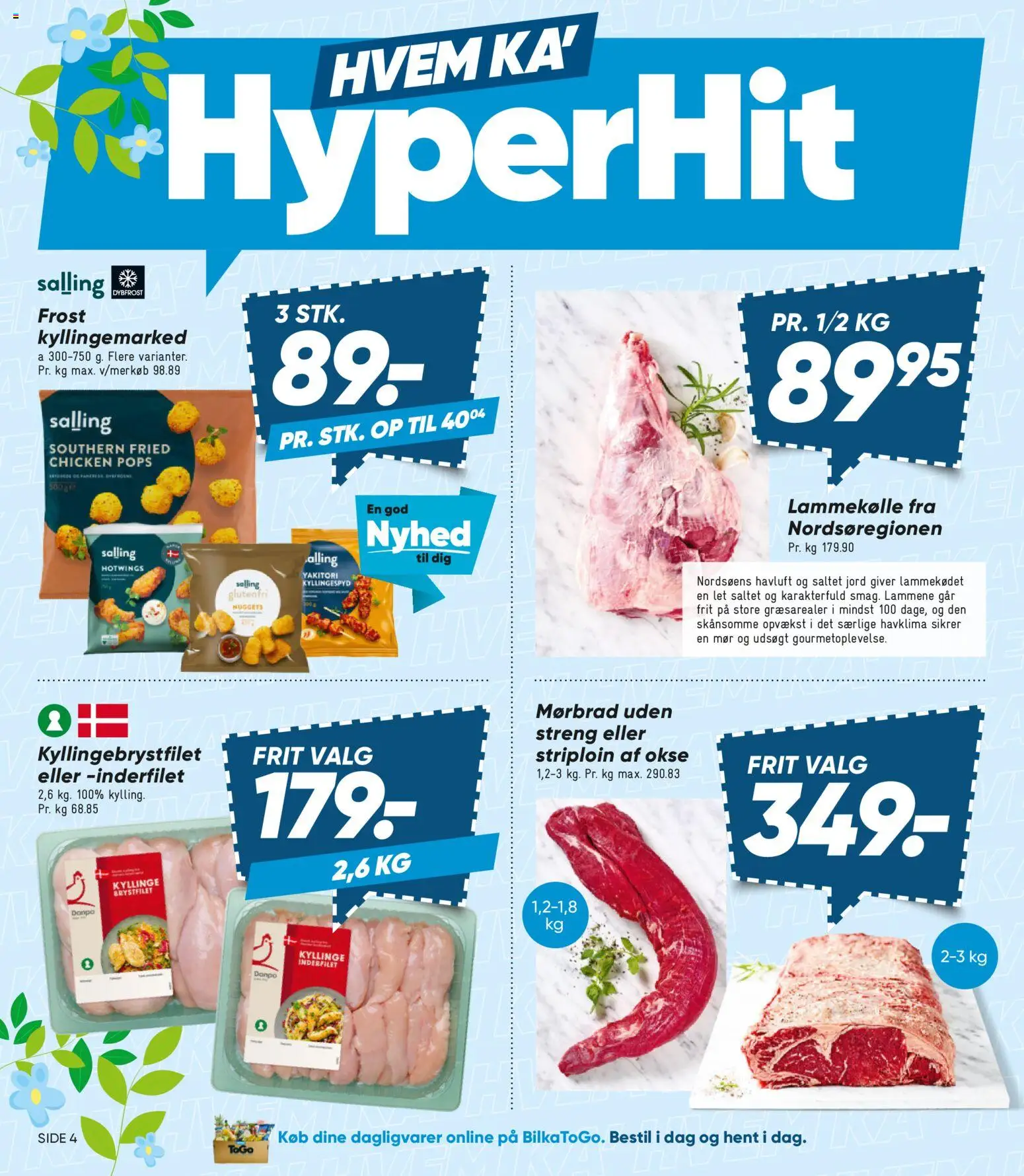 Bilka tilbudsavis – gyldig fra 04.04.2026 | Side: 4 | Produkter: Nuggets, Lammekølle