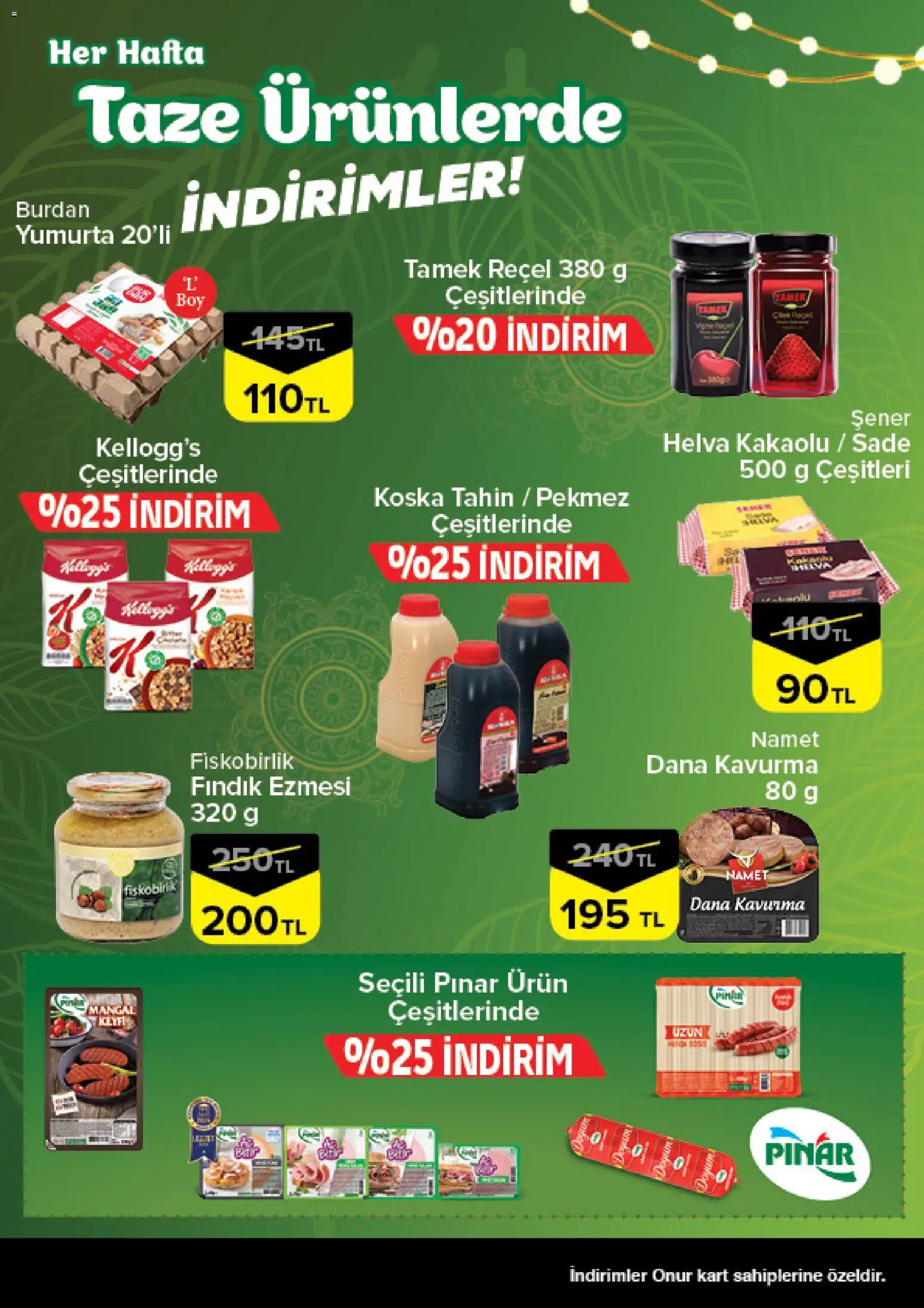 Onur Market Taze Ürünlerde İndirimler - Bursa - 12.02.2026 tarihinden itibaren geçerlidir | Sayfa: 3 | Ürünler: Yumurta, Fındık