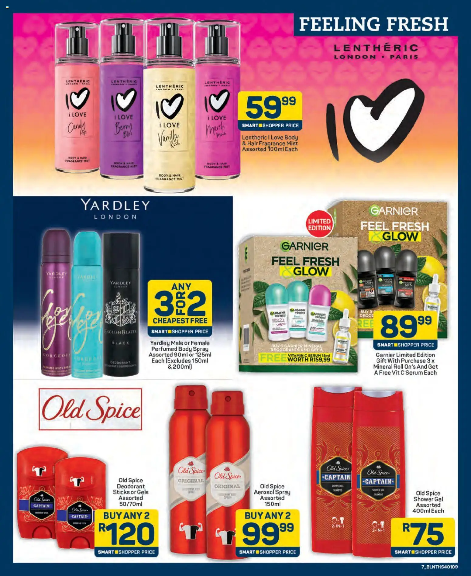 New Pick n Pay catalogue – valid from 25.03.2026 | Page: 7 | Products: Serum, Shower, Fragrance, Shower gel