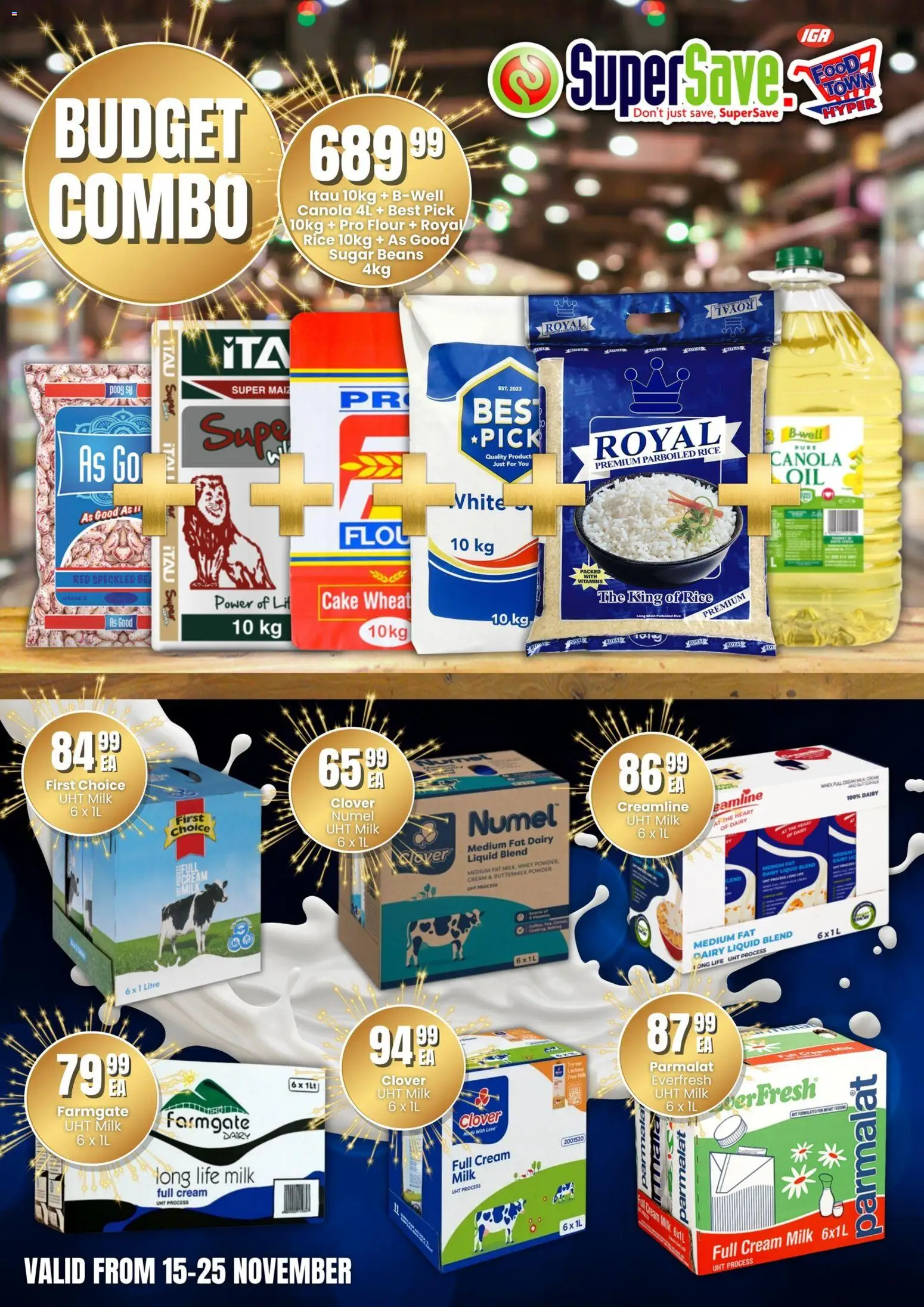 New Super Save catalogue – valid from 15.11.2025 | Page: 35 | Products: Flour, Milk, Cream, Sugar