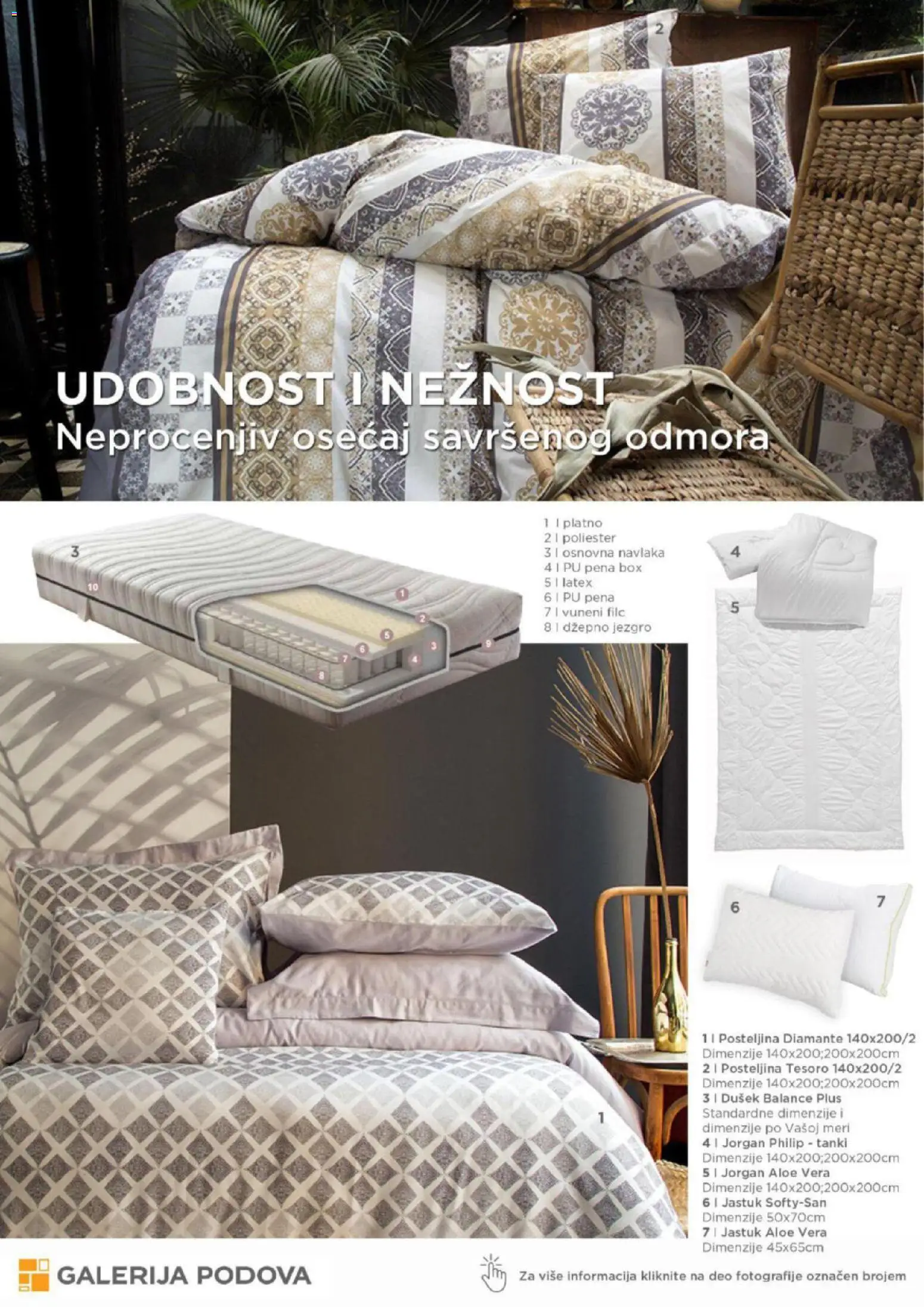 Galerija Podova katalog - važi od 01.12.2025 | Strana: 18 | Proizvode: Dušek, Jastuk, Jorgan