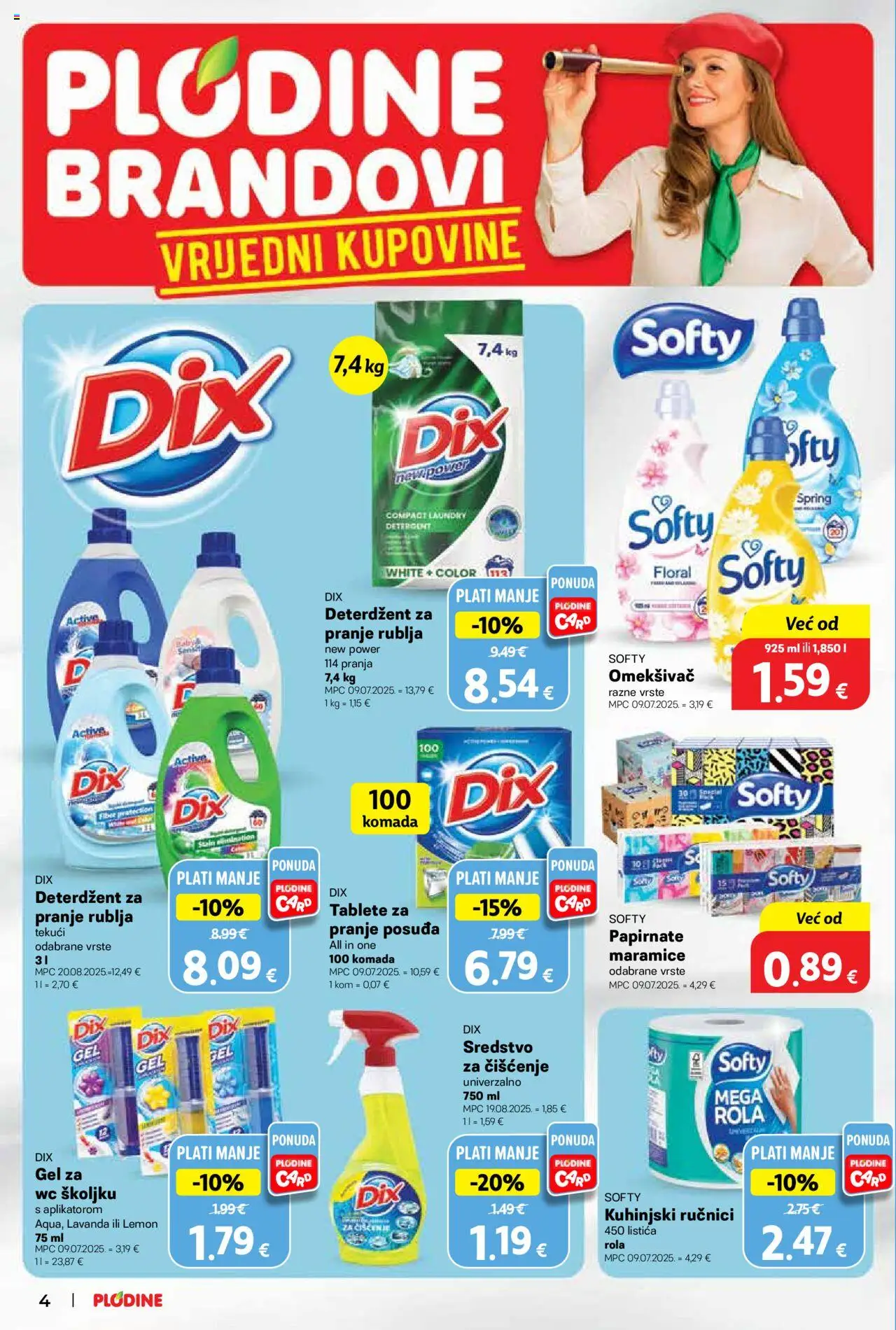 Plodine katalog | vrijedi od 15.10.2025 | Stranica: 6 | Proizvodi: Omekšivač, Deterdžent