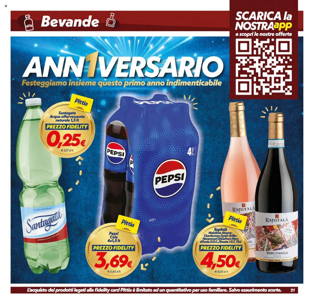Volantino SuperConveniente del 17.10.2025 | Pagina: 21 | Prodotti: Tè, Acqua, Acqua minerale, Pepsi