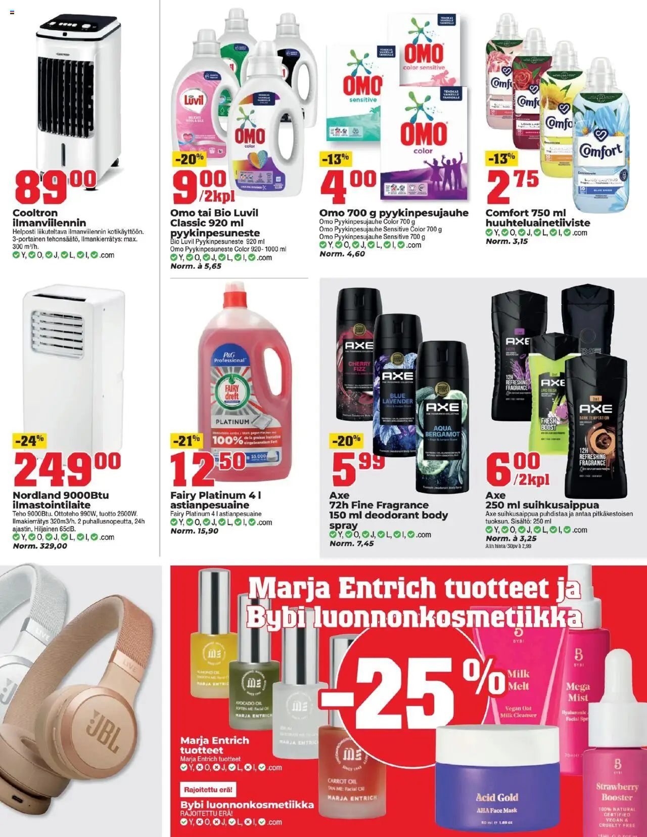  | Sivu: 11 | Tuotteet: Ilmastointilaite, Astianpesuaine