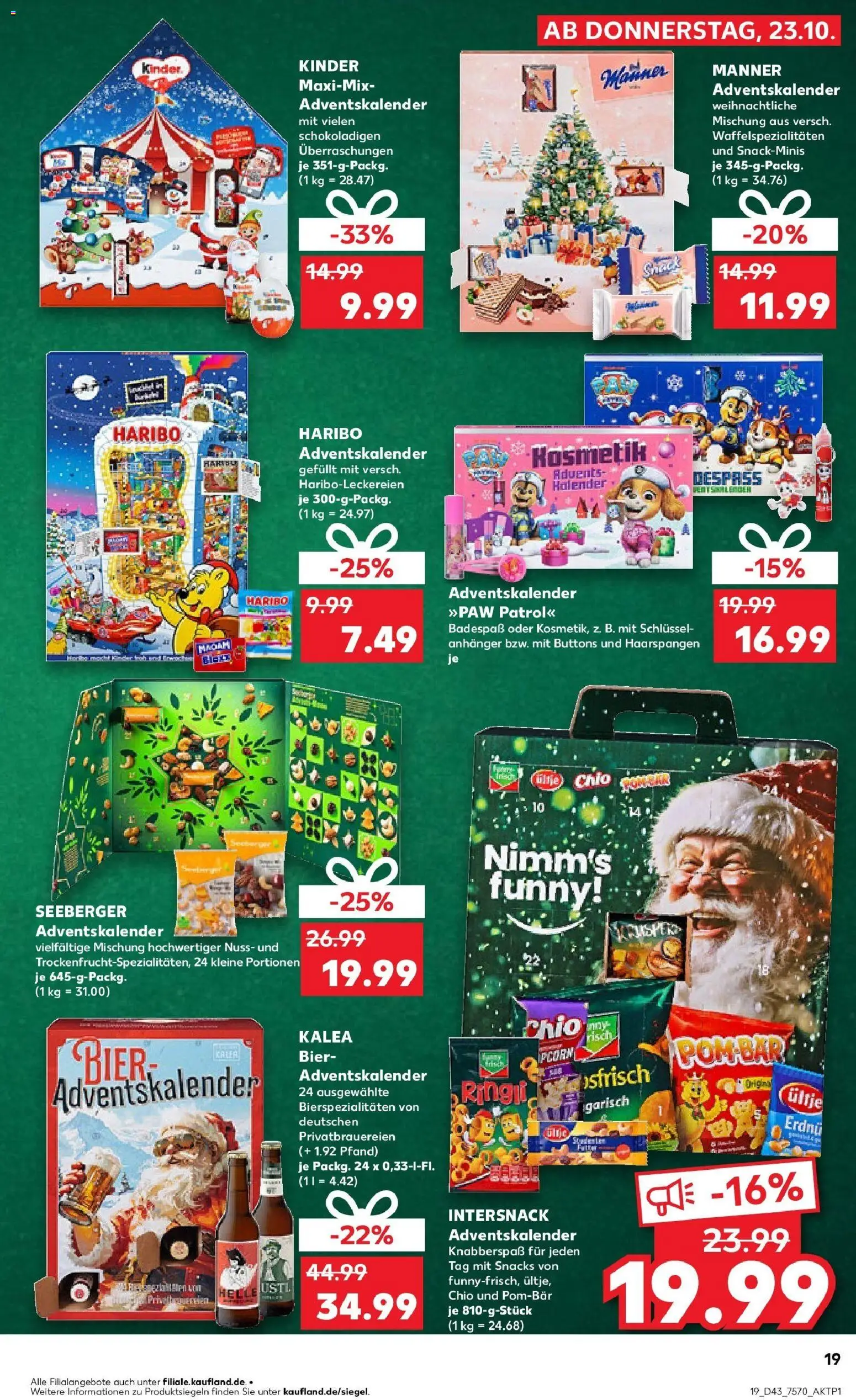 Kaufland prospekt Remscheid	 – gültig ab 27.10.2025 | Seite: 19 | Produkte: Haribo, Bier, POM-BÄR