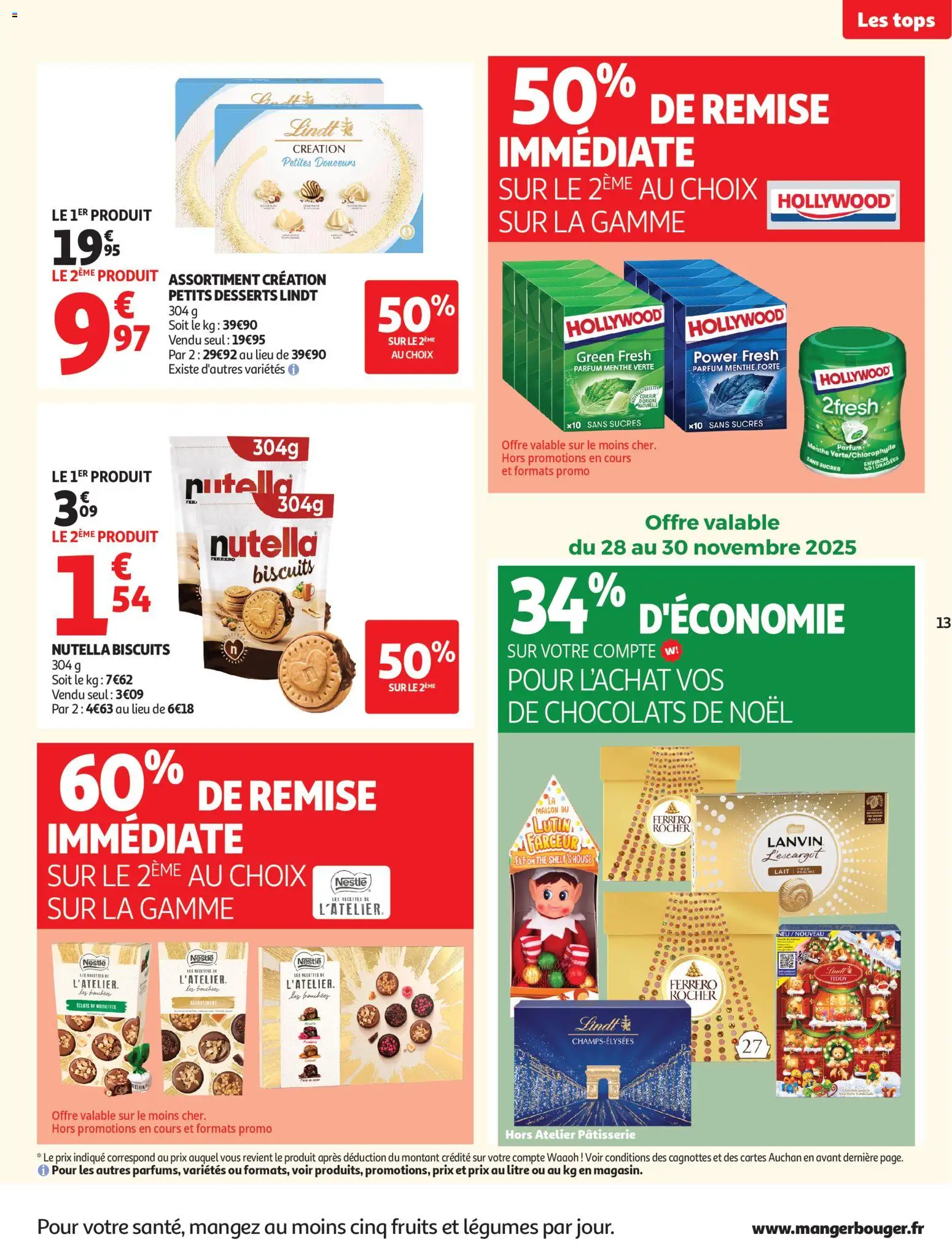 {H1} | Page: 13 | Produits: Chocolats de noël, Parfum, Nutella, Lait