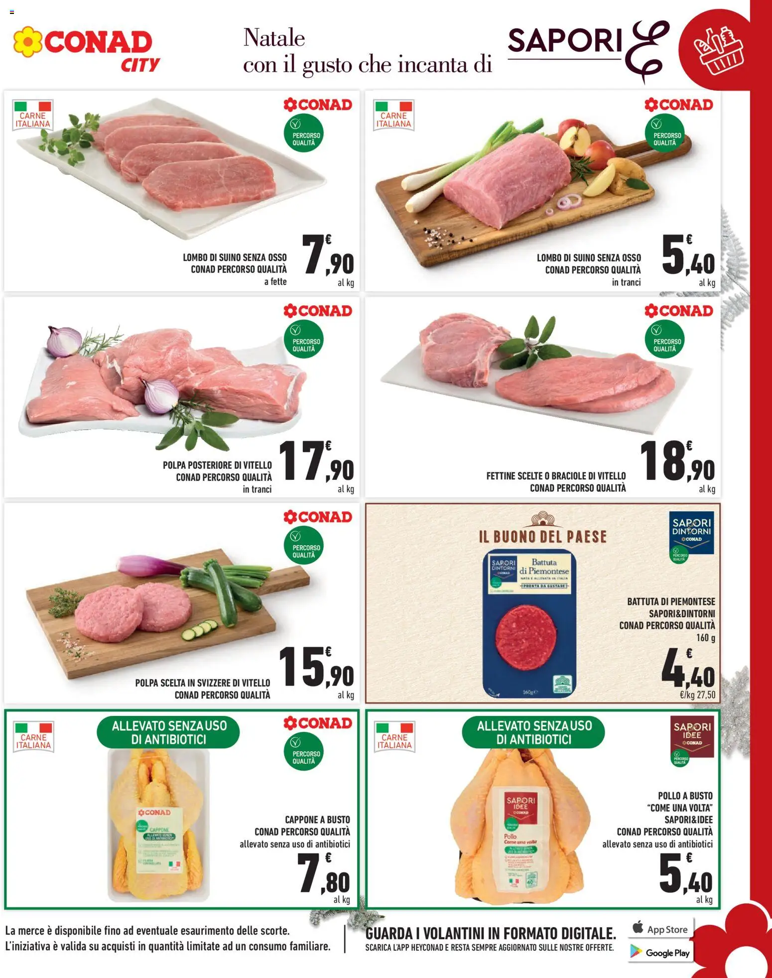 Volantino Conad del 15.12.2025 | Pagina: 7 | Prodotti: Pollo, Suino, Vitello