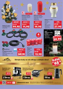 Náhled letáku Hřbitovní svíčka, doba hoření: 60 hodin náplň: 155 g parafinu různé barvy cena za 1 kus výška: 9 cm od 03.12.2025 | Strana: 11