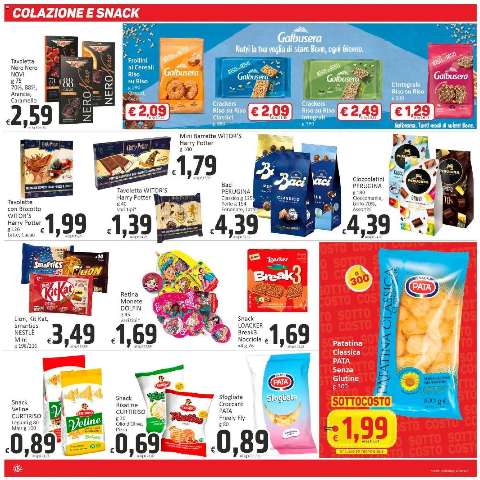 Volantino Paghi Poco del 29.01.2026 | Pagina: 12 | Prodotti: Legumi, Veline, Latte, Cioccolatini