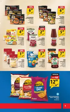 Pogląd oferty "Arhelan Gazetka" - ważna od 16.01.2026 | Strona: 9 | Produkty: Kimchi, Zupa, Banan, Frytki